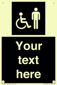 Custom information: black panel disabled and male